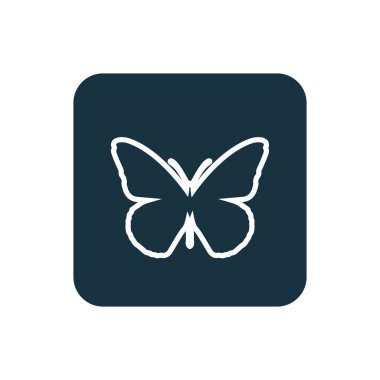 Kelebek kutsal kişilerin resmi yuvarlak kare düğme