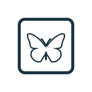 Kelebek kutsal kişilerin resmi yuvarlak kare düğme