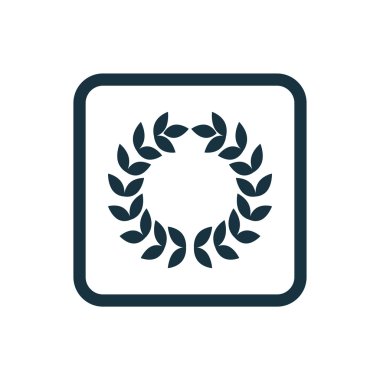 çelenk kutsal kişilerin resmi yuvarlak kare düğme