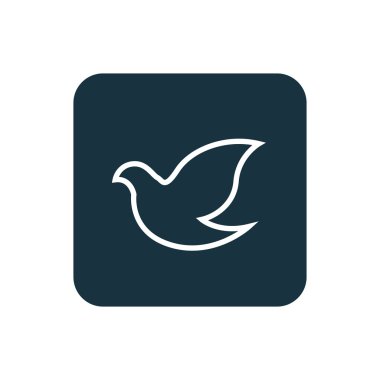 kutsal kişilerin resmi yuvarlak kare düğme güvercin