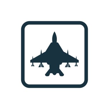 Fighter uçak kutsal kişilerin resmi yuvarlak kare düğme