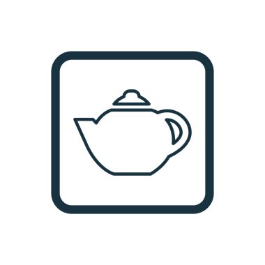 çaydanlık kutsal kişilerin resmi yuvarlak kare düğme