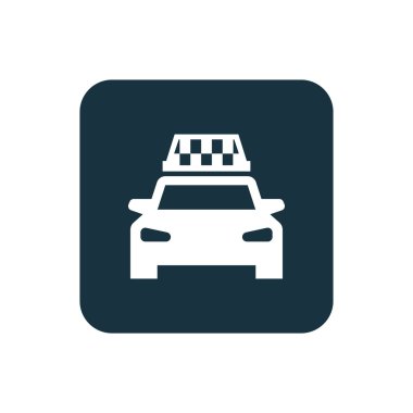 Taksi kutsal kişilerin resmi yuvarlak kare düğme