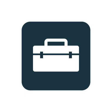 Araçlar simgesi yuvarlak kare düğme kutusu