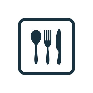 çatal bıçak takımı kutsal kişilerin resmi yuvarlak kare düğme