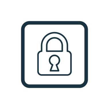 kilit kutsal kişilerin resmi yuvarlak kare düğme