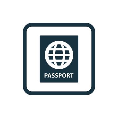 pasaport kutsal kişilerin resmi yuvarlak kare düğme