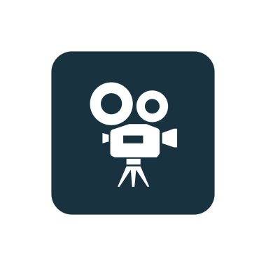 video kamera kutsal kişilerin resmi yuvarlak kare düğme