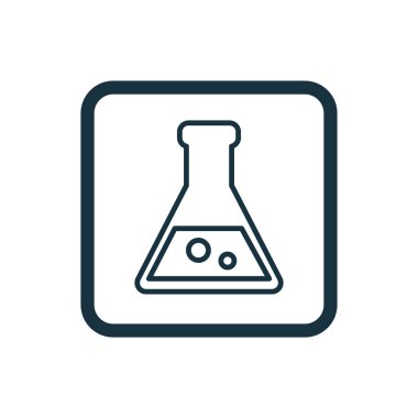 Laboratuvar kutsal kişilerin resmi yuvarlak kare düğme