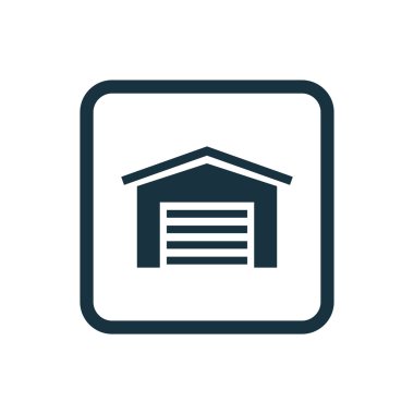 Araba garaj kutsal kişilerin resmi yuvarlak kare düğme