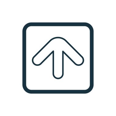 ok simgesi yuvarlak kare düğmesini