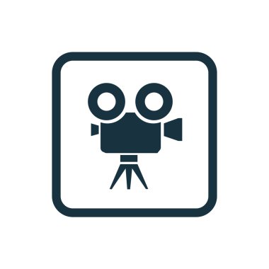 video kamera kutsal kişilerin resmi yuvarlak kare düğme