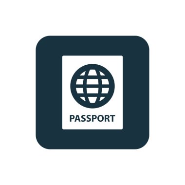 pasaport kutsal kişilerin resmi yuvarlak kare düğme