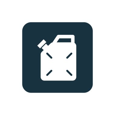 bidon simgesi yuvarlak kareler düğmesi