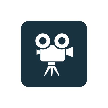 video kamera kutsal kişilerin resmi yuvarlak kare düğme