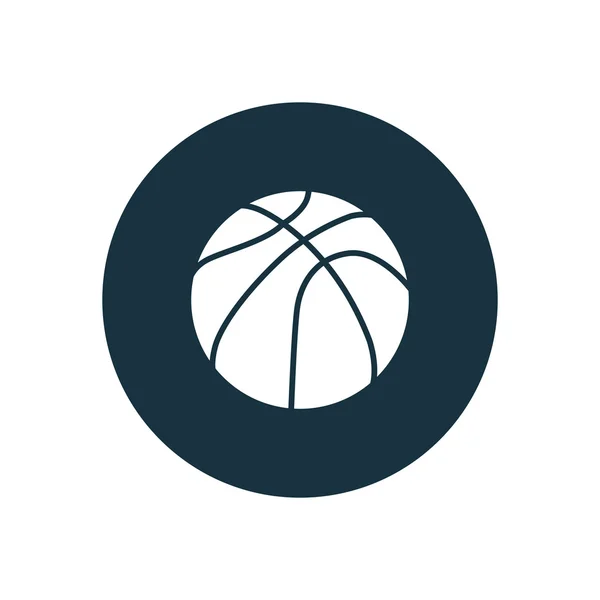 Basketball ball icon circle shape — Stock Vector