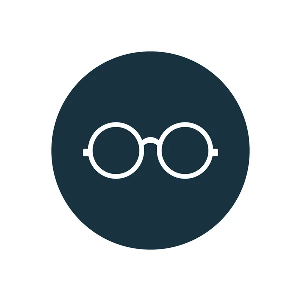 Okrągły okulary ikona koło kształt — Wektor stockowy