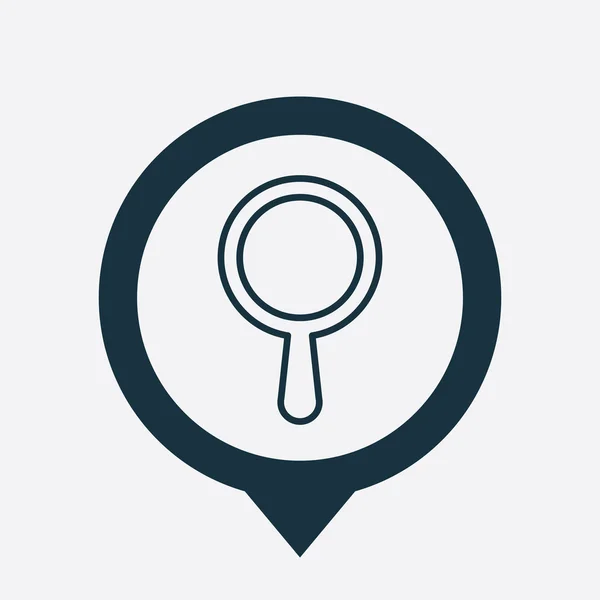 Hledat ikonu mapy pin — Stockový vektor