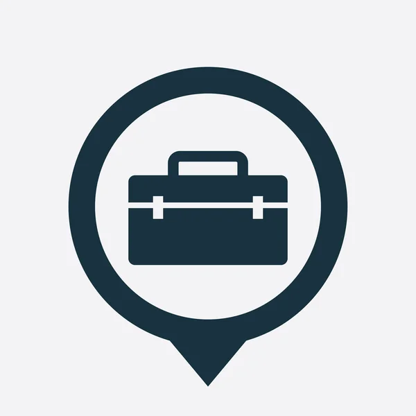 Strumento casella icona mappa pin — Vettoriale Stock