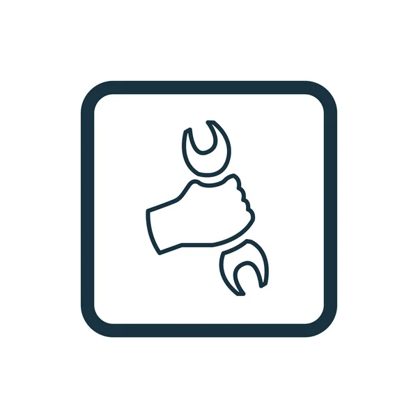 Icono de reparación Cuadrados redondeados botón — Vector de stock