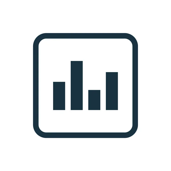 Equalizer Symbol abgerundete Quadrate Taste — Stockvektor