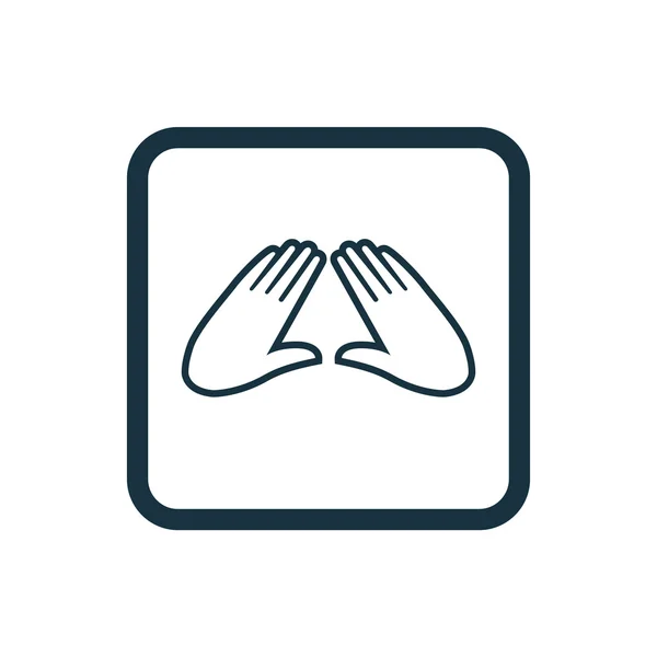 Икона массажа Круглые квадраты butto — стоковый вектор
