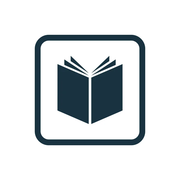 Иконка книги Закругленные квадраты кнопки — стоковый вектор