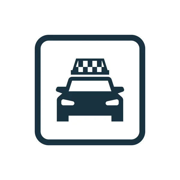 Taxi icon Rounded squares button — Stock Vector