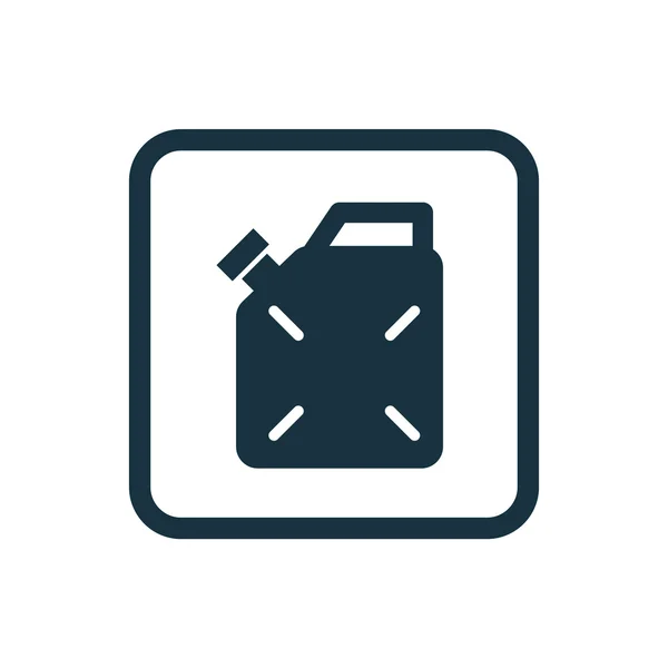 Jerrycan Symbol abgerundete Quadrate Taste — Stockvektor