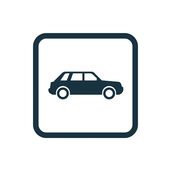 Иконка автомобиля Закругленные квадраты кнопки — стоковый вектор
