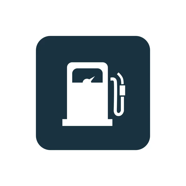 Petrol station icon Rounded squares button — Stock Vector