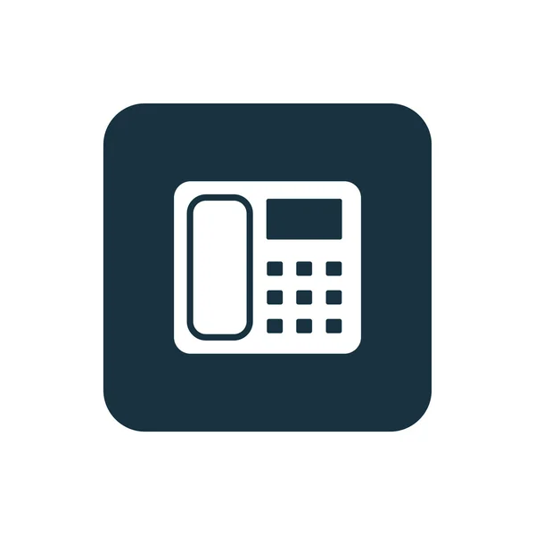 Icono del teléfono Cuadrados redondeados botón — Vector de stock