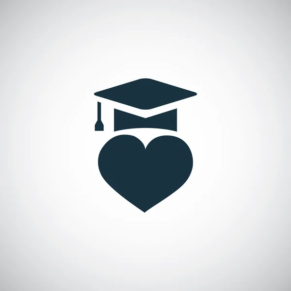 Love education icon — Stock Vector