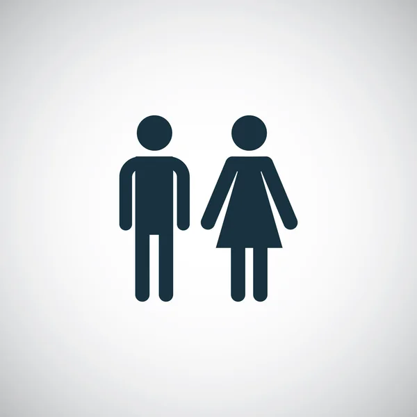 Man and woman icon — Stock Vector