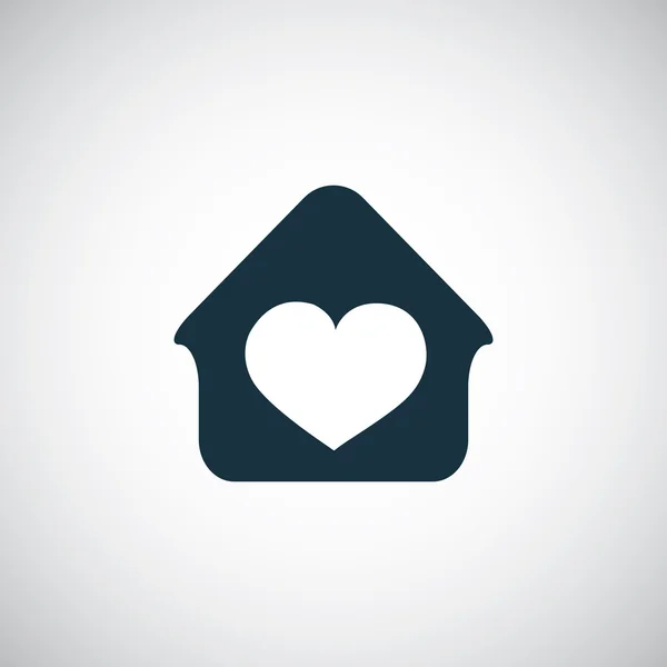 Heart home icon — Stock Vector