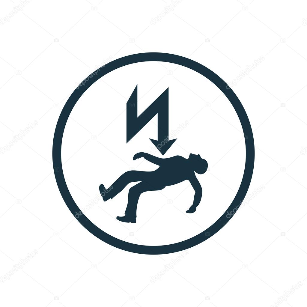 electrocution risk icon