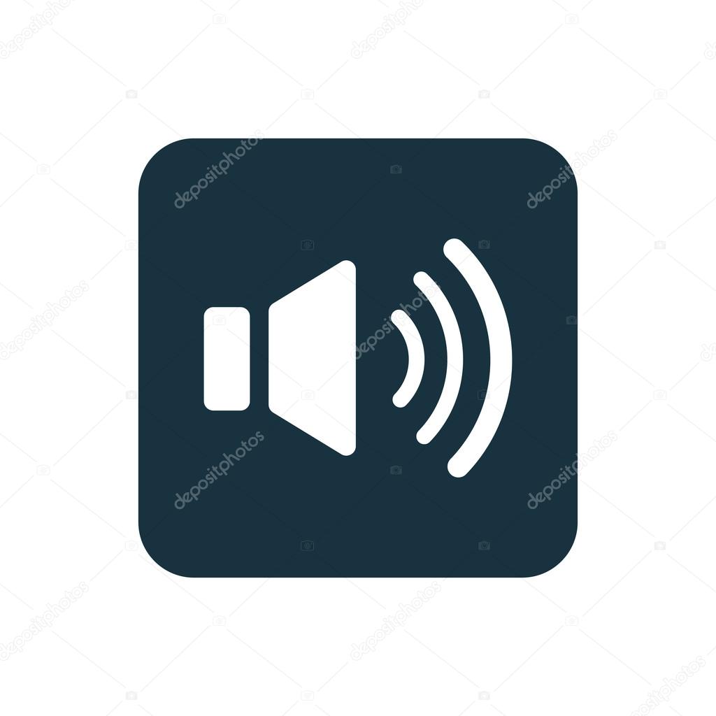 sound icon Rounded squares button