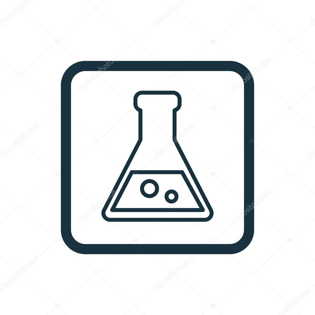 laboratory icon Rounded squares button