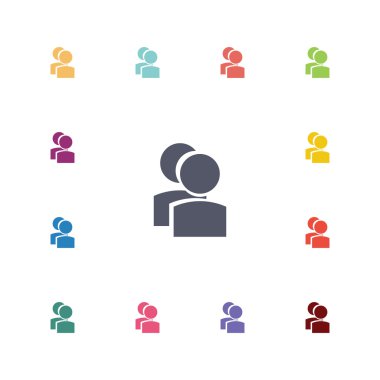 takım düz Icons set