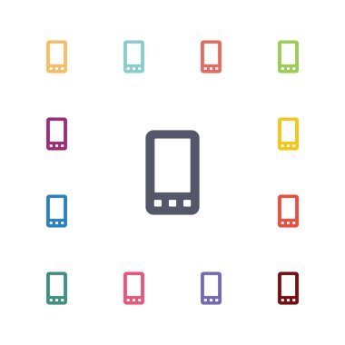 cep telefonu düz Icons set