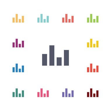 Equalizer'ı düz Icons set