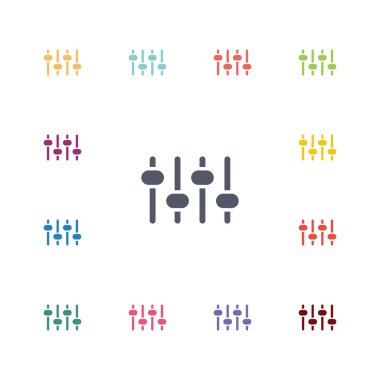 ses karıştırıcı düz Icons set