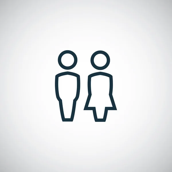 Kız ve erkek ICO — Stok Vektör