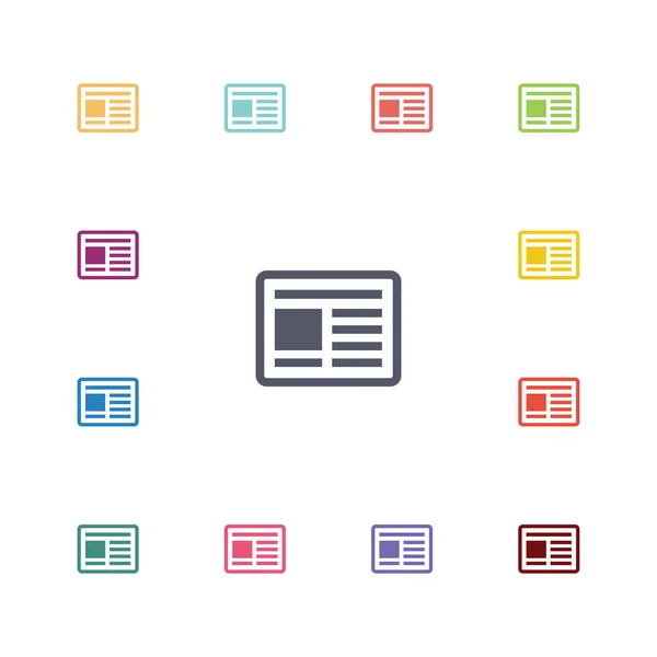 Noticias apartamento iconos conjunto — Archivo Imágenes Vectoriales