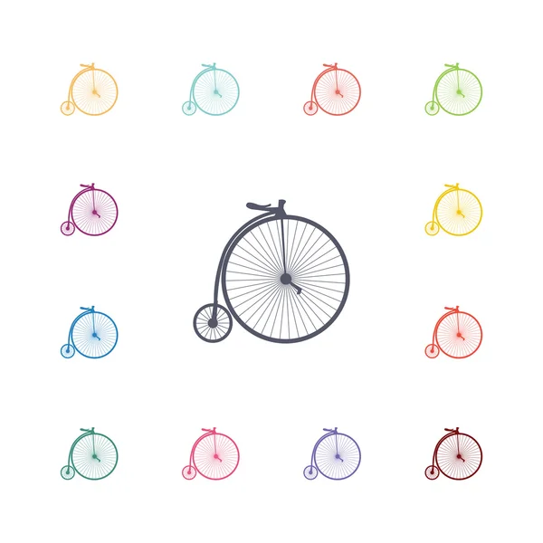 Fahrrad Flat Icons Set — Stockvektor