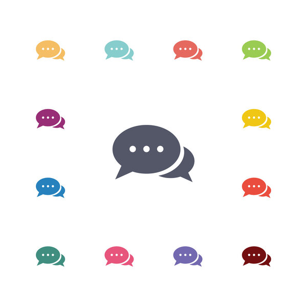 Чат плоские иконки
