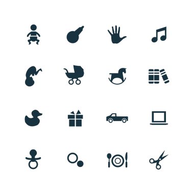 Bebeğim, çocuklar Icons set