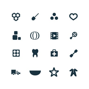 Bebeğim, çocuklar Icons set