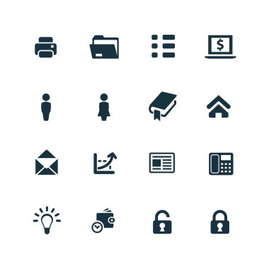 şirket Icons set