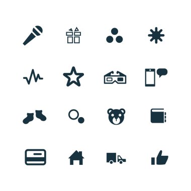 Yeni yıl Icons set